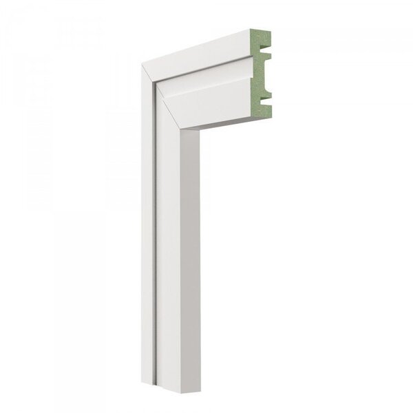 Kit 48m Linear Guarnição Mdf 502 15mmx5cm Branco