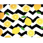 Kit 4  Jogos Americanos Zigzag Limão Siciliano 43cmx34cm