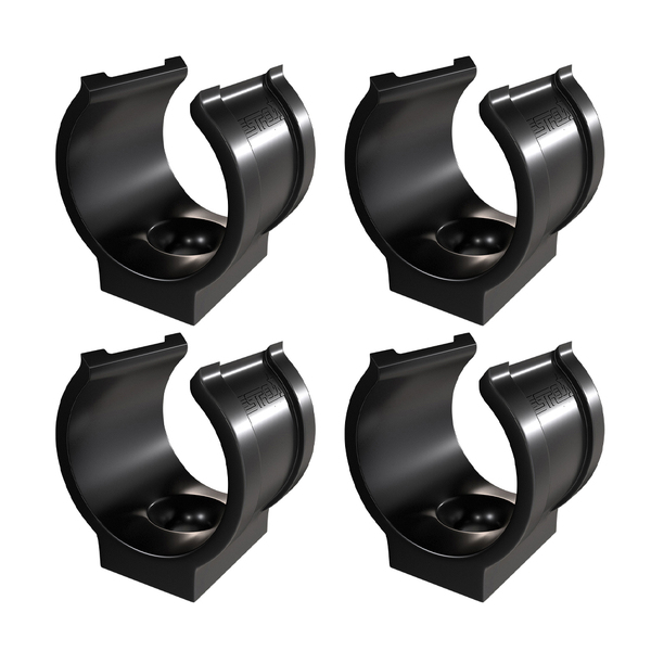 Kit 4 Abraçadeira Impacto Cano Tubo 25mm 3/4'' Preta Estrela