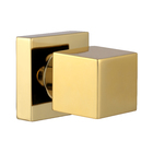 Kit 4 Acabamento Para Banheiro Quadrado Dourado Brilhante Reg