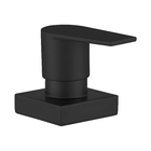 Kit 4 Acabamento Para Chuveiro Quadrado Alavanca Preto Fosco