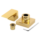 Kit 4 Acabamento Para Registro Banheiro Alavanca Dourado Bril