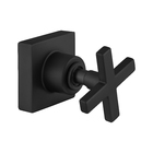 Kit 4 Acabamento Registro Cruzeta Preto Banheiro Padrão Deca