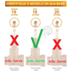 Kit 4 Acabamento Registro Quadrado 1/2 3/4 Padrão Deca Preto