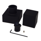 Kit 4 Acabamento Registro Quadrado 1/2 3/4 Padrão Deca Preto