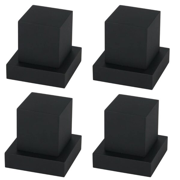 Kit 4 Acabamento Registro Quadrado ABS 1/2 3/4 Padrão Deca Pr