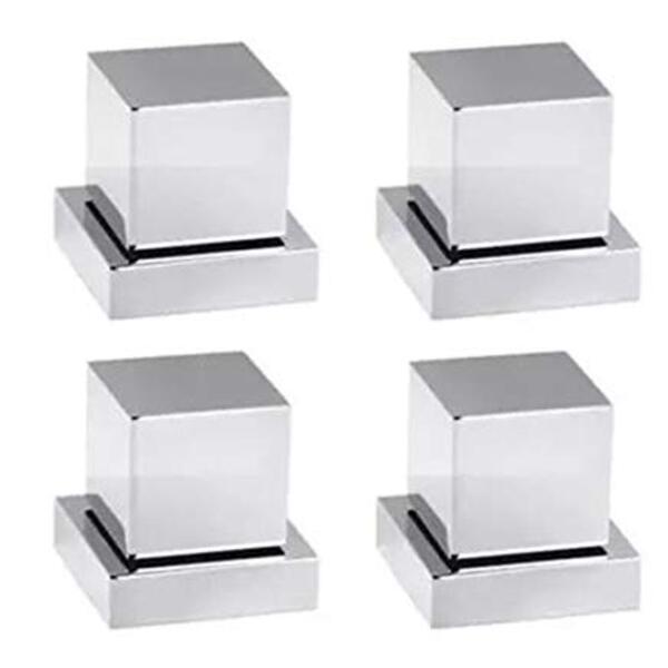 Kit 4 Acabamentos P/registro Quadrado 3/4 Padrão Deca Del Met