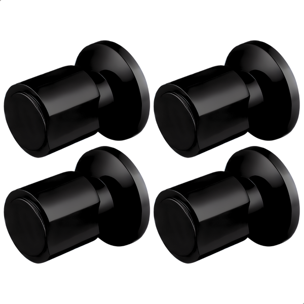 Kit 4 Acabamentos Para Registro C40 Abs Preto Padrão Deca