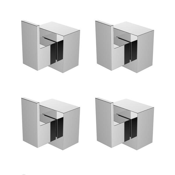 Kit 4 Acabamentos Quadrado P/registro Base Deca 3/4-1/2
