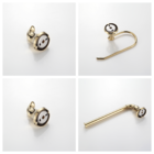 Kit 4 Acessórios Dourado Brilhante Para Banheiro Lavabo