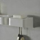 Kit 4 Acessórios Para Banheiro Fixação Adesivo Bege Porta Sha