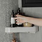 Kit 4 Acessórios Para Banheiro Fixação Adesivo Bege Porta Sha