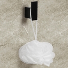 Kit 4 Acessórios Para Banheiro Preto Master Toalheiro Duplo