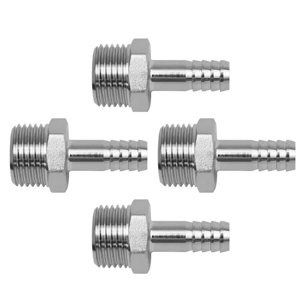 Kit 4 Adaptador Rm 1/2'' Espigão 3/8'' Pex Gás Multicamadas