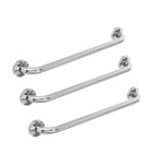 Kit 4 Alças Apoio Banheiro Inox Idoso Cadeirante Deficiente