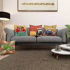 Kit 4 Almofadas 40cm X 40cm Estampada Carros Antigos Zíper In