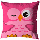 Kit 4 Almofadas 40cm X 40cm Estampada Coruja Zíper Invisível