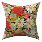 Kit 4 Almofadas Cheias Decorativas Natalinas Floral Feliz Nat