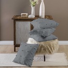 Kit 4 Almofadas Cheias Sofist 45cmx45cm Micropercal 300 Fios