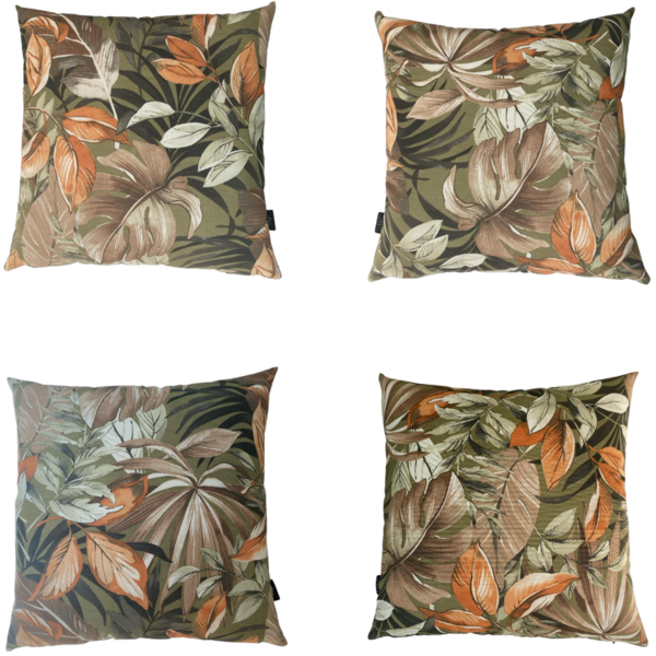 Kit 4 Almofadas Cheias Waterblock Impermeável Área Externa Fo