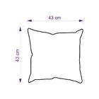 Kit 4 Almofadas Cinzas 43x43cm Cada