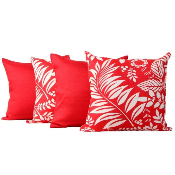 Kit 4 Almofadas Com Ziper Estampada Moderna 45 X 45 Luxuosa