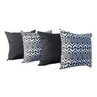 Kit 4 Almofadas Com Ziper Estampada Moderna 45 X 45 Luxuosa