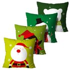 Kit 4 Almofadas De Natal Fofinho Tons Verdes