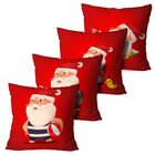 Kit 4 Almofadas De Natal Papai Noel Hawaii