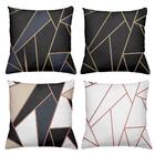 Kit 4 Almofadas Decorativas Cheias 40x40cm Geo Black