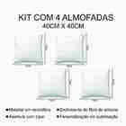 Kit 4 Almofadas Decorativas Cheias 40x40cm Geoorange