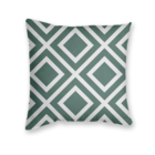 Kit 4 Almofadas Decorativas Estampa Geométrica Verde - 45x45