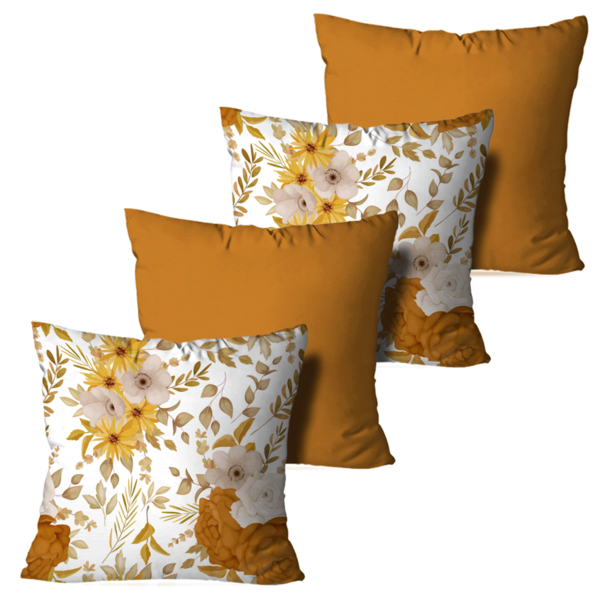 Kit 4 Almofadas Decorativas Floral