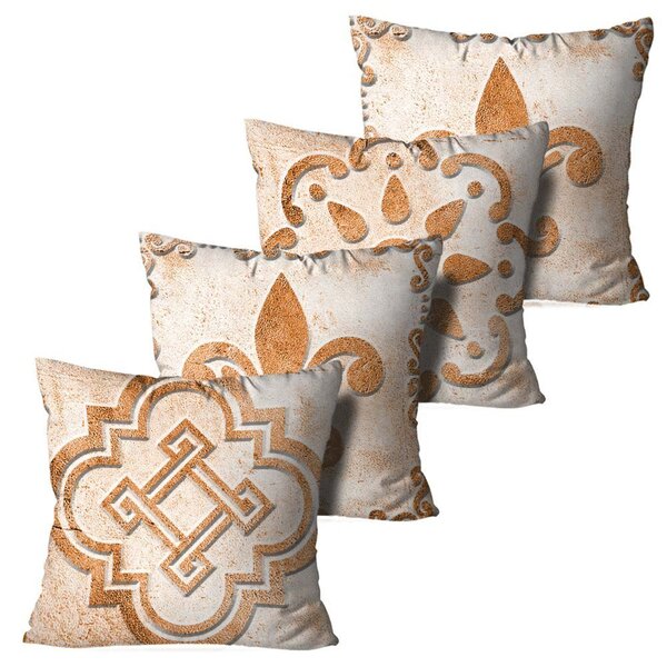 Kit 4 Almofadas Decorativas Lótus