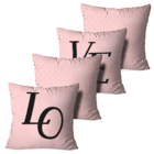 Kit 4 Almofadas Decorativas Love