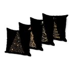 Kit 4 Almofadas Decorativas Luzes De Natal