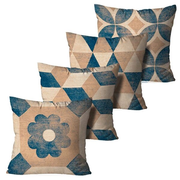 Kit 4 Almofadas Decorativas Nápole