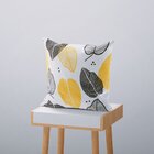 Kit 4 Almofadas Decorativas Own Amarela Folhas - 45x45 Cm