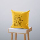 Kit 4 Almofadas Decorativas Own Amarela Home Sweet Home - 45x