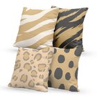 Kit 4 Almofadas Decorativas Own Animal Print - 45x45 Cm Tecid