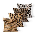 Kit 4 Almofadas Decorativas Own Animal Print Onça E Tigre - 4