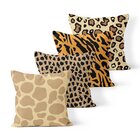 Kit 4 Almofadas Decorativas Own Animal Print Onça Tigre Giraf