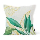 Kit 4 Almofadas Decorativas Own Bege Folhas Diversas - 45x45