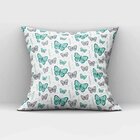 Kit 4 Almofadas Decorativas Own Borboletas Verde E Rosa - 45x