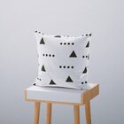 Kit 4 Almofadas Decorativas Own Branco E Preto Symbols - 45x4