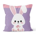 Kit 4 Almofadas Decorativas Own Coelhos Da Páscoa Rosa E Lilá