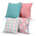 Kit 4 Almofadas Decorativas Own Coração Delicate - 45x45 Cm T