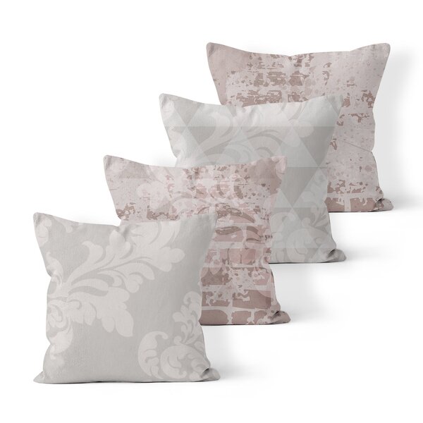 Kit 4 Almofadas Decorativas Own Estampa Flor - 45x45 Cm