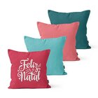 Kit 4 Almofadas Decorativas Own Feliz Natal - 45x45 Cm