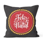 Kit 4 Almofadas Decorativas Own Feliz Natal Tons Rosa - 45x45